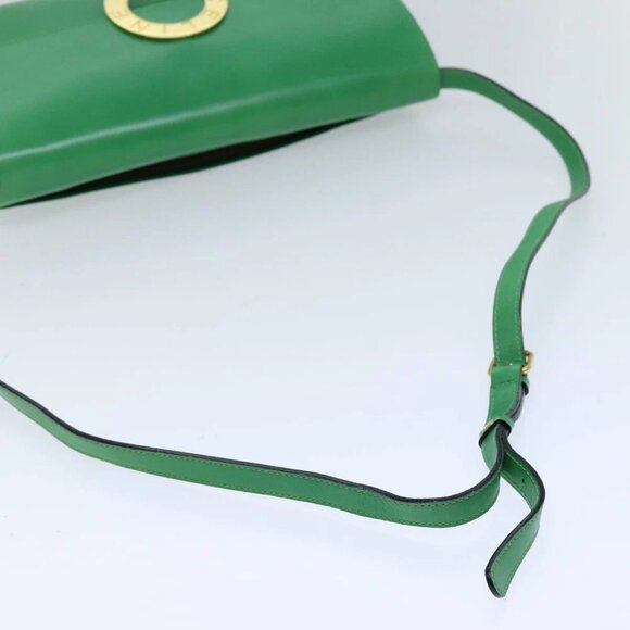 CELINE Shoulder Bag Leather Green Auth 75227AV - Picture 8 of 15
